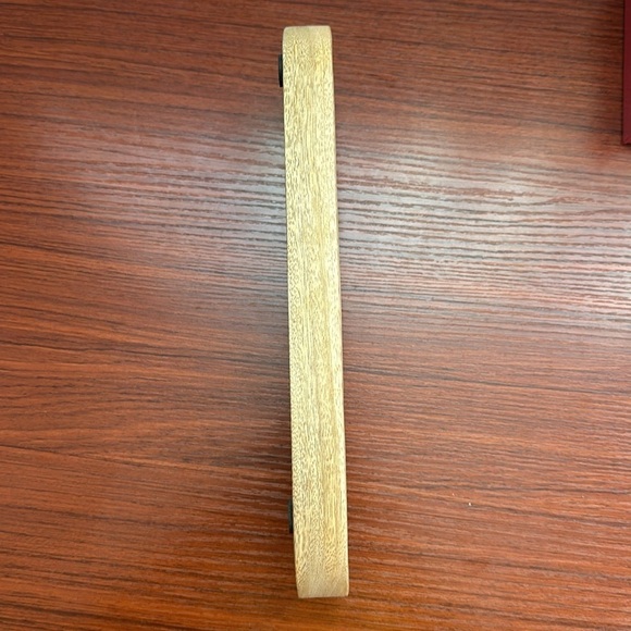 Adorable Rainbow striped wooden 12 inch trinket tray trinket dish decorative - Picture 3 of 6